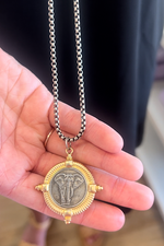 LJ Sondar Elephant Coin Necklace