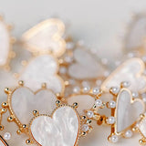 Gold Studded Pink Tortoise Hearts