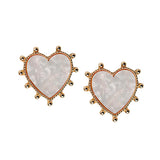 Gold Studded Pink Tortoise Hearts