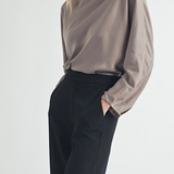 Satin Mock Neck Blouse