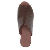 FINAL SALE: Chocolat Blu Gadis in Brown Embossed Croc