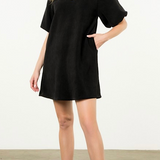 Puff Sleeve Corduroy Dress