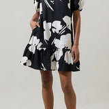 FINAL SALE: The Cecilia Dress in Black and Cream