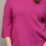 The Margaret Sweater in Magenta