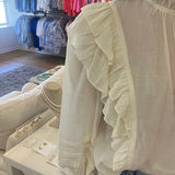 The Ella Top in Cream