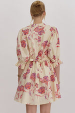 Ivory Floral Dress