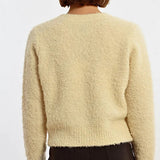 MB Boucle Knit Cardigan in Off White