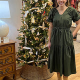 WKND St. Barths Maxi Dress in Evergreen