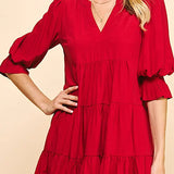 The Josie Dress in Red