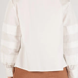 Poplin Collared Top