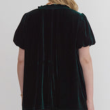 FINAL SALE: Green Velvet Top