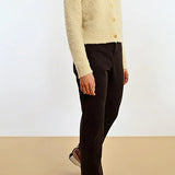 MB Boucle Knit Cardigan in Off White