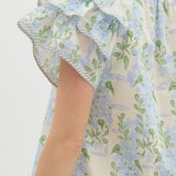 Sky Blue Ruffle Sleeve Dress (EO)