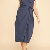 Navy Wrap Dress