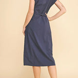 Navy Wrap Dress