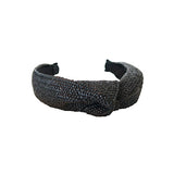 St. Armand’s Black Raffia Headband