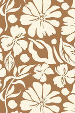 Beau & Ro The Tan Kris Dress in Tan Flower Power