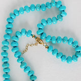 Choker Length Genuine Turquoise Necklace